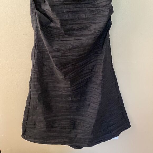 Alex Evenings Black Ruched Trumpet Gown - Picture 4 of 6